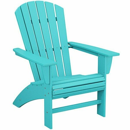 POLYWOOD Nautical Aruba Curveback Adirondack Chair 633AD610AR